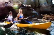 Couple Kayaking in La Jolla