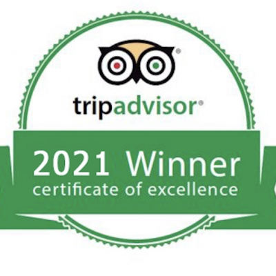 2021 Trip Advisor Certificate of Excellence