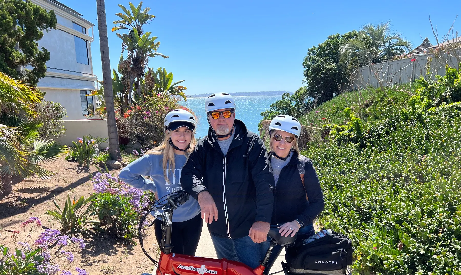 Family on San Diego E Bike Tour