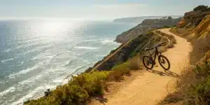 San Diego electric bike adventure on a coastal path.